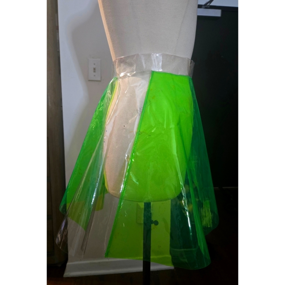 Green & Clear Vinyl skirt